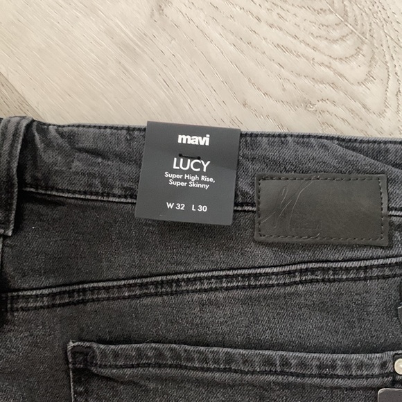NWT Mavi Lucy Super High Rise Super Skinny Smoked Ripped Denim‎ Jeans size 32 - Picture 13 of 14